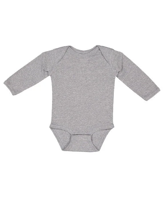 Relaxed Chic 4411 - Rabbit Skins Infant Long-Sleeve Bodysuit | Heather