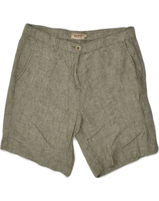 Casual Style DACK'S Womens Chino Shorts IT 44 Medium W30 Grey Linen