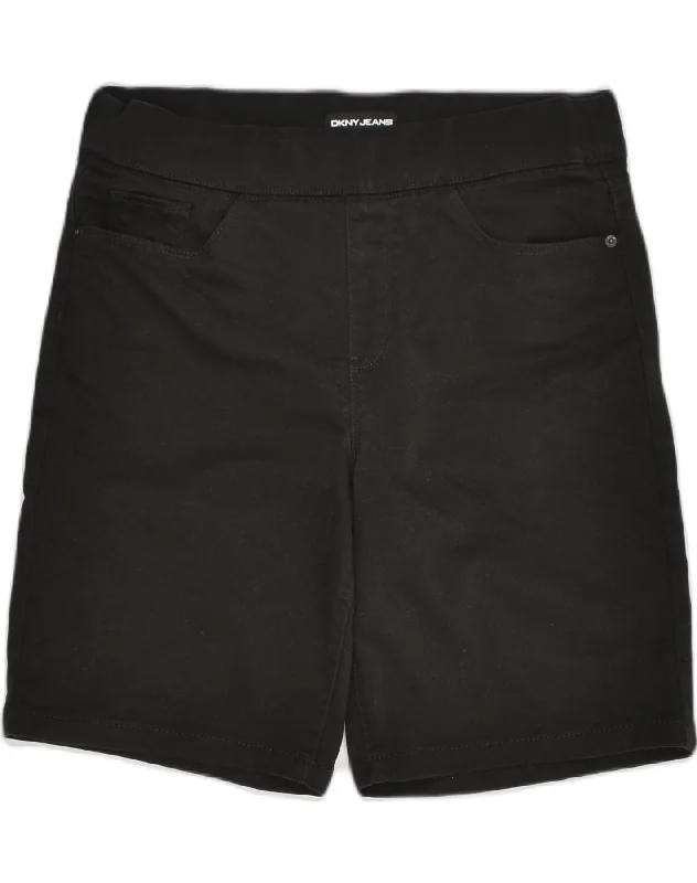 Free Design DKNY Womens Casual Shorts Large W33  Black Cotton