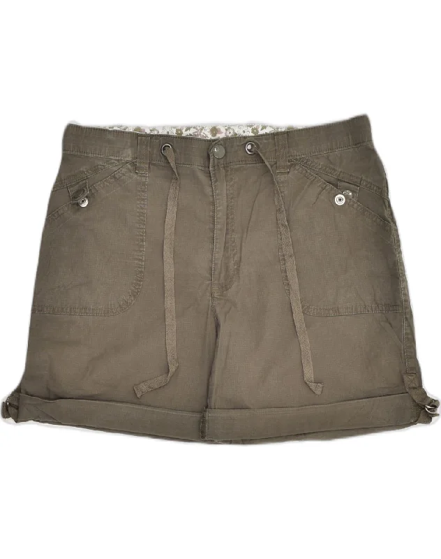 Easygoing Fashion LEE Womens Shorts W32 Large  Grey Cotton