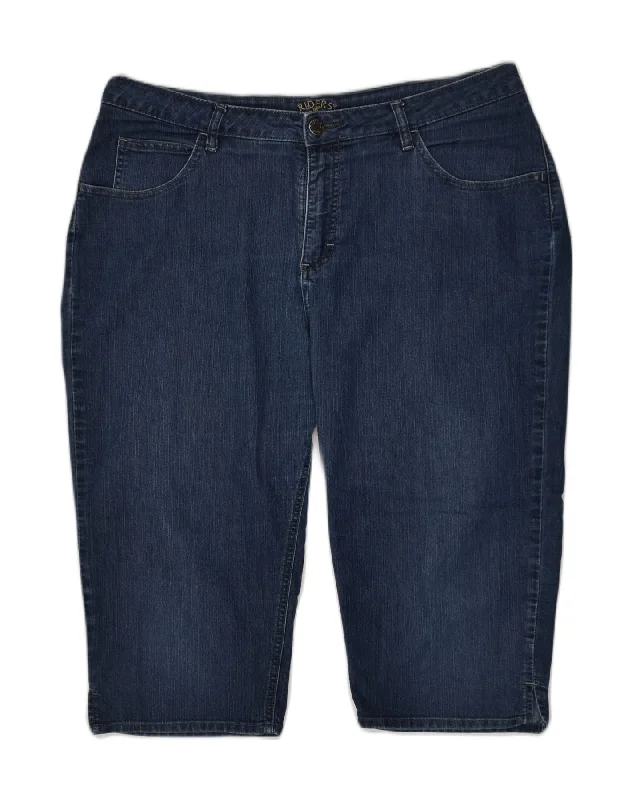 Soft Fashion LEE Womens Denim Shorts W38 XL Blue Cotton