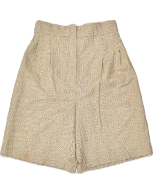 Tropical Style VINTAGE Womens Casual Shorts W26 XS Beige