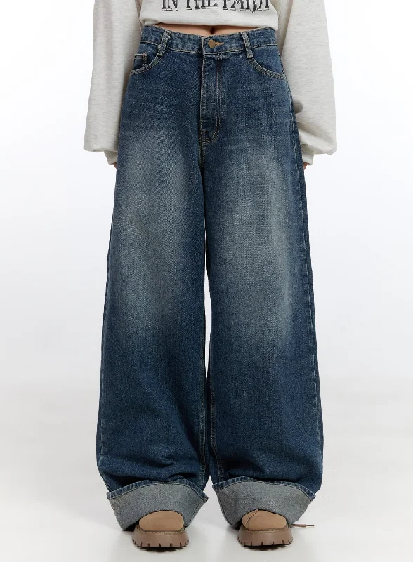 Classic Tara Folded Baggy Jeans CO431