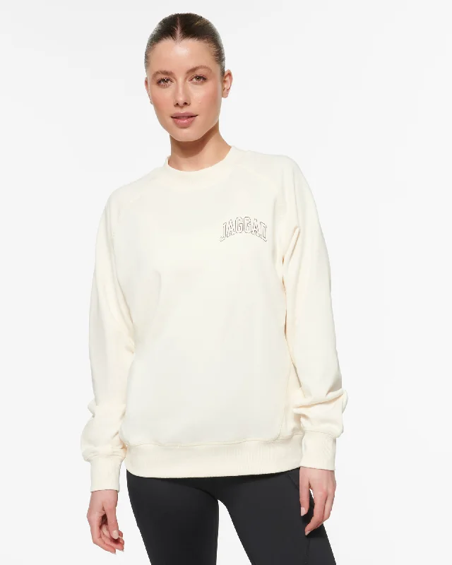 Personalized Wear MAITLAND RAGLAN SWEATER SWAN WHITE