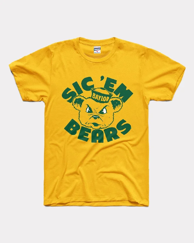 Warm Winter Series Baylor Sic 'Em Sailor Bears Gold T-Shirt