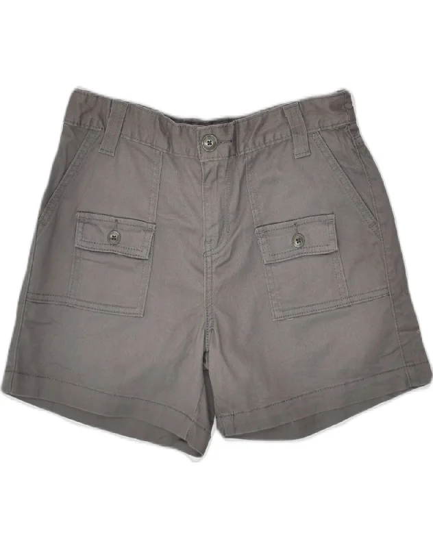 Floral Prints LEVI'S Womens Cargo Shorts US 2 Small W26 Grey Cotton