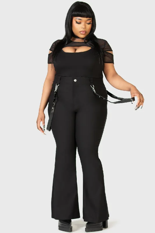 Casual Choice Cutout Bondage Trousers [PLUS]