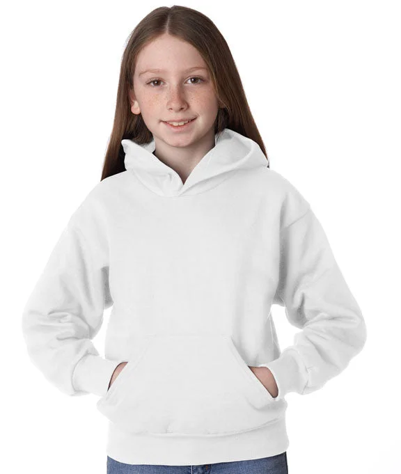 Versatile Items P470 - Hanes Youth ComfortBlend® EcoSmart® Hooded Pullover | White