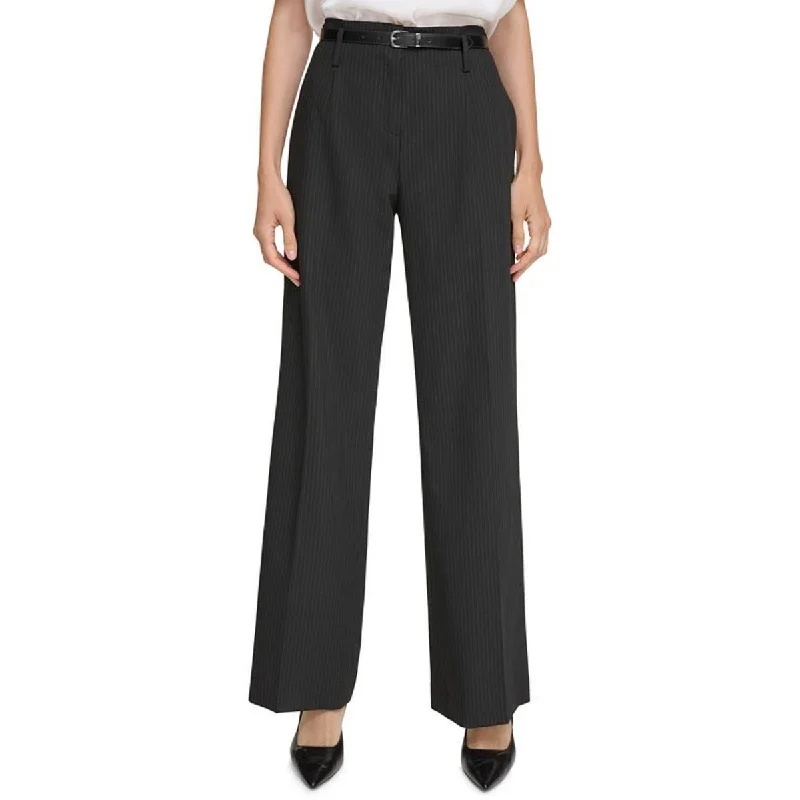 Exquisite Design Womens High Rise Belted Trouser Pants