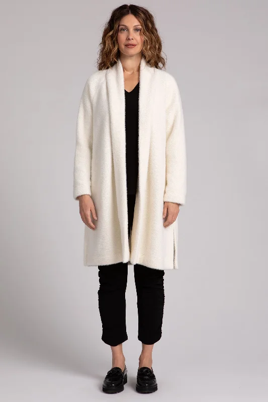 Effortless Wear Cozy Everyday Cardigan Long | Ivory
