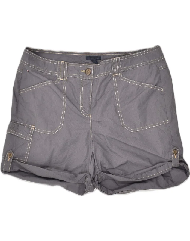 High-end Design TOMMY HILFIGER Womens Casual Shorts US 16 2XL Grey Cotton