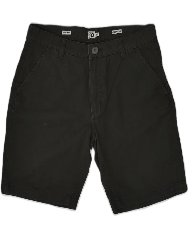 Cozy Look DACK'S Womens Regular Fit Chino Shorts IT 46 Small W32  Black Cotton