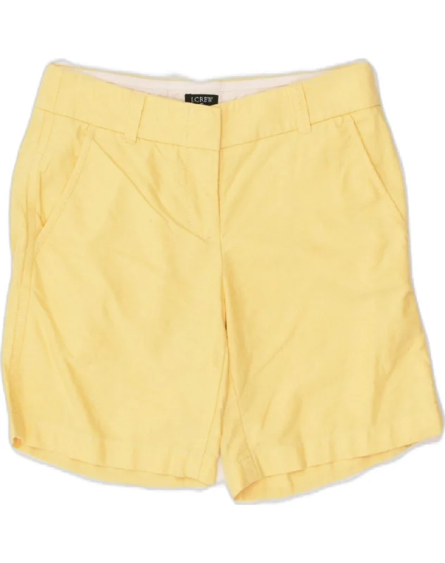 Relaxed Dresses J. CREW Womens City Fit Chino Shorts US 00 2XS W28 Yellow Cotton