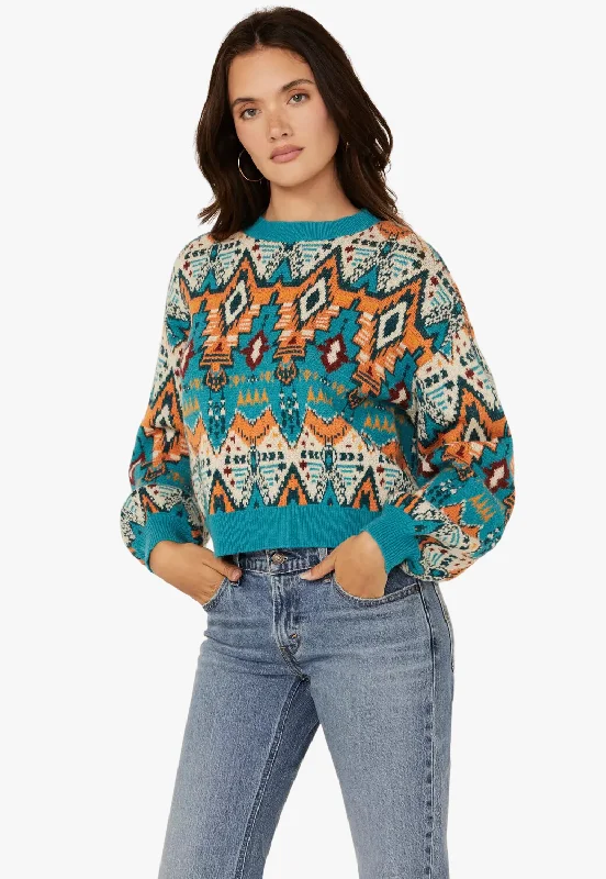 Everyday Style Rock and Roll Womens Aztec Sweater