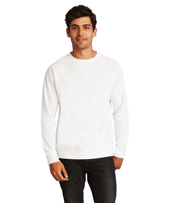 Comfortable Sweaters N9000 - Next Level Unisex French Terry Raglan Sweatshirt | White Comfortable Sweaters N9000 - Next Level Unisex French Terry Raglan Sweatshirt | White