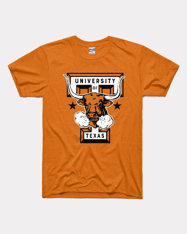 Classic style Texas Monogram T Longhorns Burnt Orange T-Shirt