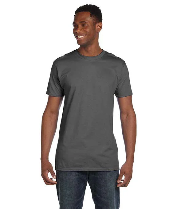 Hooded design 4980 - Hanes Adult nano-T® T-Shirt | Smoke Grey
