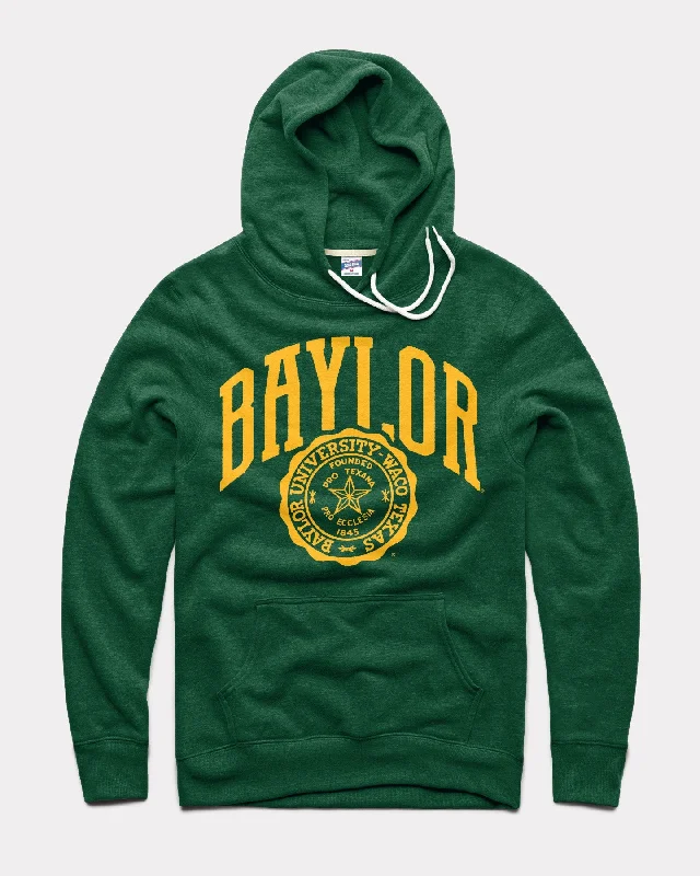 Party Wear Baylor University Crest Forest Green Hoodie