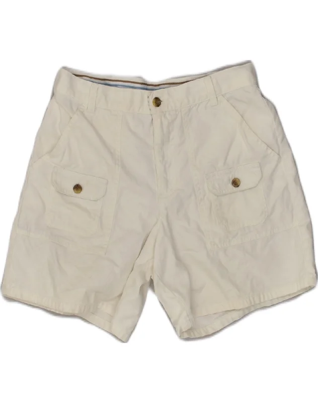 Light Comfort JONES WEAR Womens Casual Shorts US 4 Small W30 White Cotton