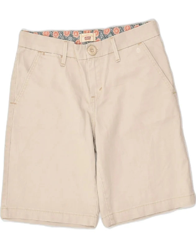 Comfortable And Simple LEVI'S Womens Chino Shorts W32 Large Beige Cotton