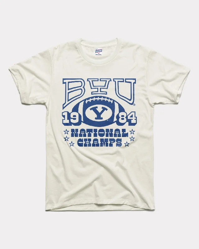 Casual Elegance BYU Football 1984 National Champs White T-Shirt