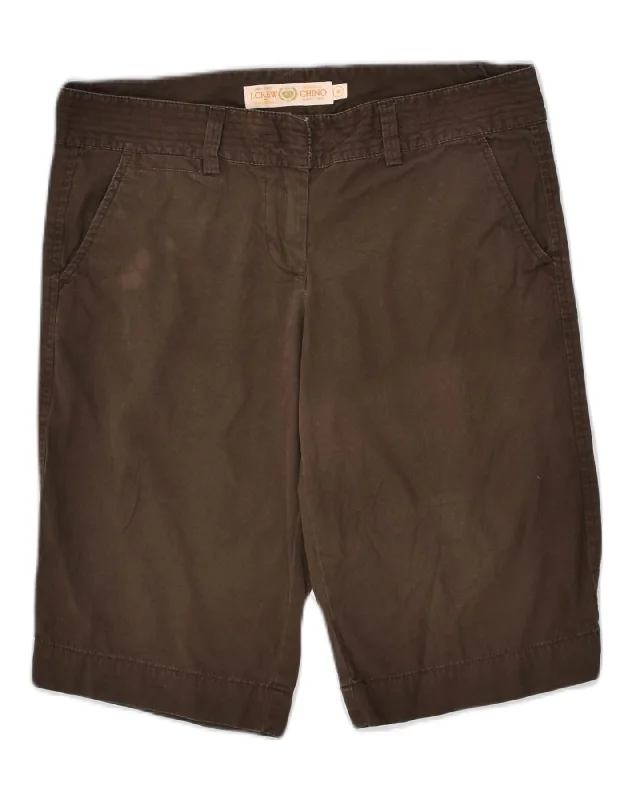 Casual Chic Wear J. CREW Womens Chino Shorts US 8 Medium W32  Brown Cotton