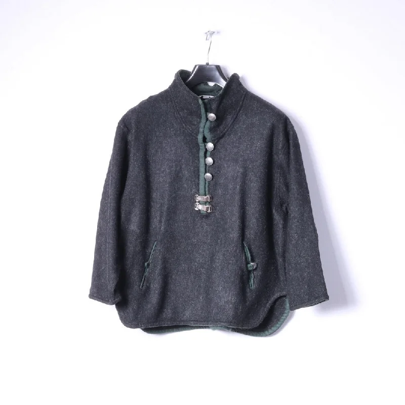 Easy Fashion MEICO Landhaus Look Women M Jumper Grey Wool Tyrol Austria Sweater Top