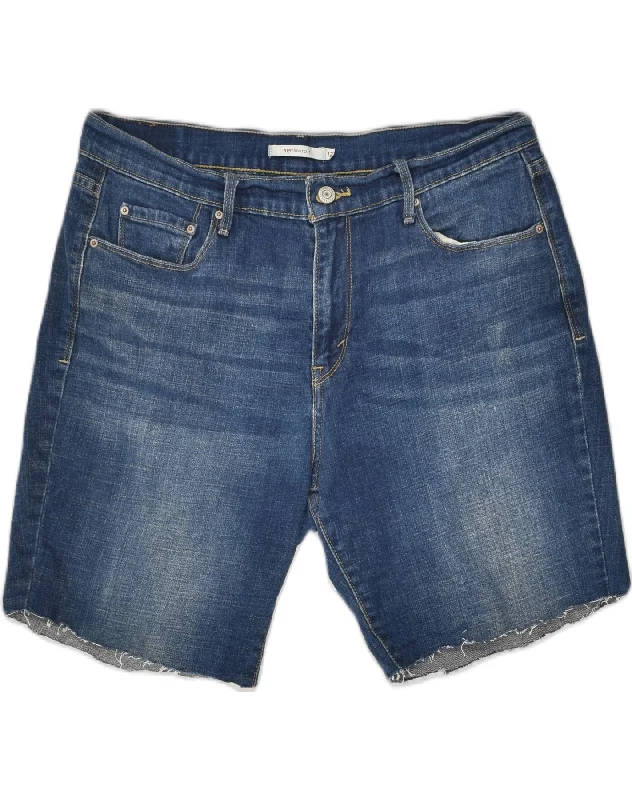 Dressing Tips LEVI'S Womens Denim Shorts W31 Medium Navy Blue Cotton