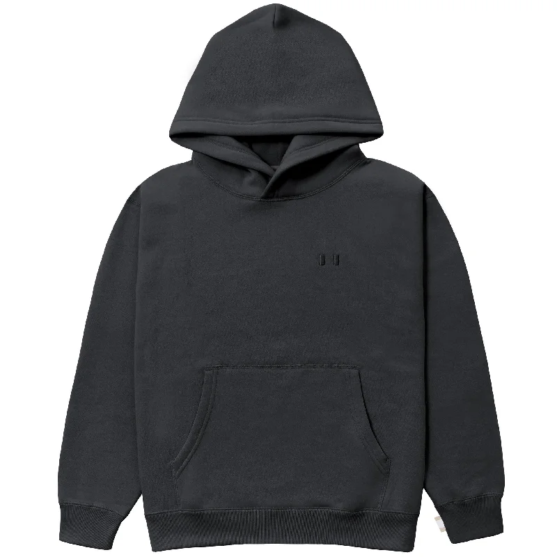 Floral Prints Flag Fleece Hoodie Coal - Unisex