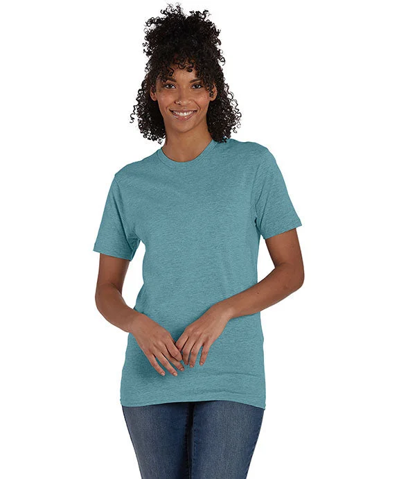 Knowledge And Elegance 4980 - Hanes Adult nano-T® T-Shirt | Marbled Green Clay