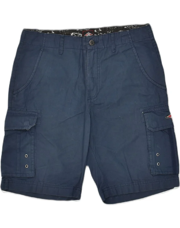 Fashion Pioneer BEAR Womens Cargo Shorts IT 44 Medium W33 Navy Blue Cotton