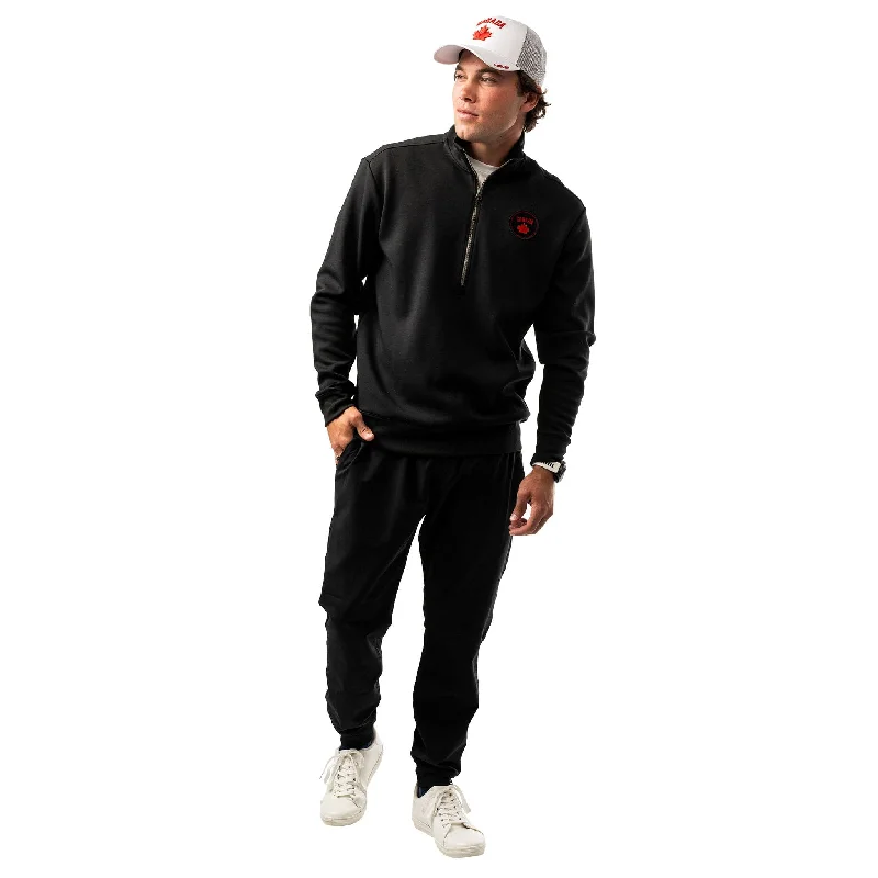 Smart Casuals Bauer Hockey Canada Envoy 1/2 Zip Hoody - Black