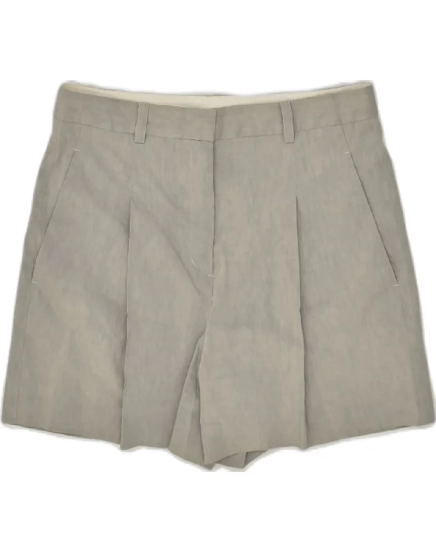 Cute Style DKNY Womens High Waist Casual Shorts US 10 Large W32  Grey