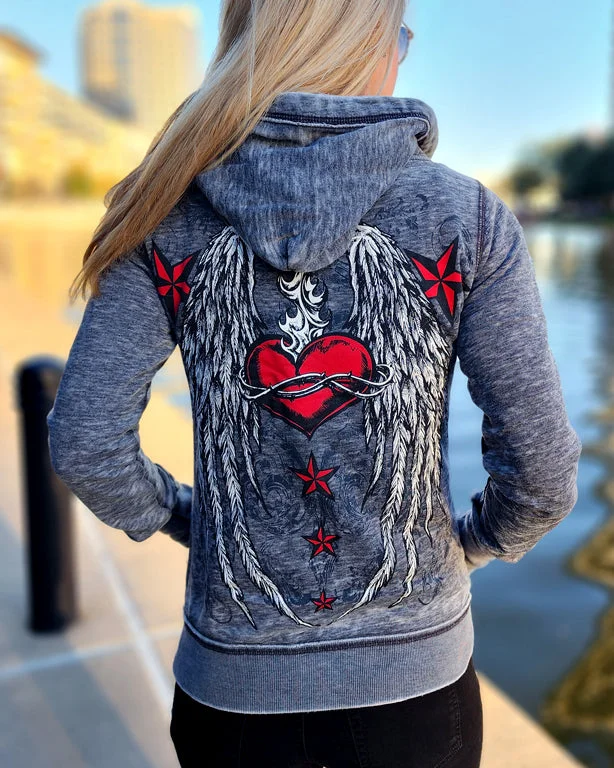 Fashionable And Versatile Eternal Flame Zen Full-Zip Up Hoodie