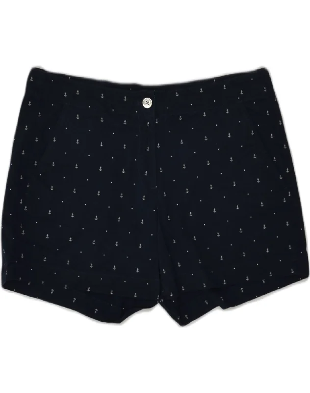 Exquisite Tailoring NAUTICA Womens Chino Shorts US 12 Large W34 Navy Blue Spotted Cotton Exquisite Tailoring NAUTICA Womens Chino Shorts US 12 Large W34 Navy Blue Spotted Cotton