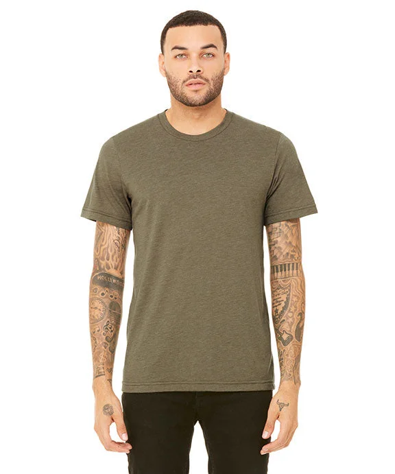 Comfortable And Simple 3413 - Bella + Canvas Unisex Triblend Short-Sleeve T-Shirt | Olive Triblend Comfortable And Simple 3413 - Bella + Canvas Unisex Triblend Short-Sleeve T-Shirt | Olive Triblend