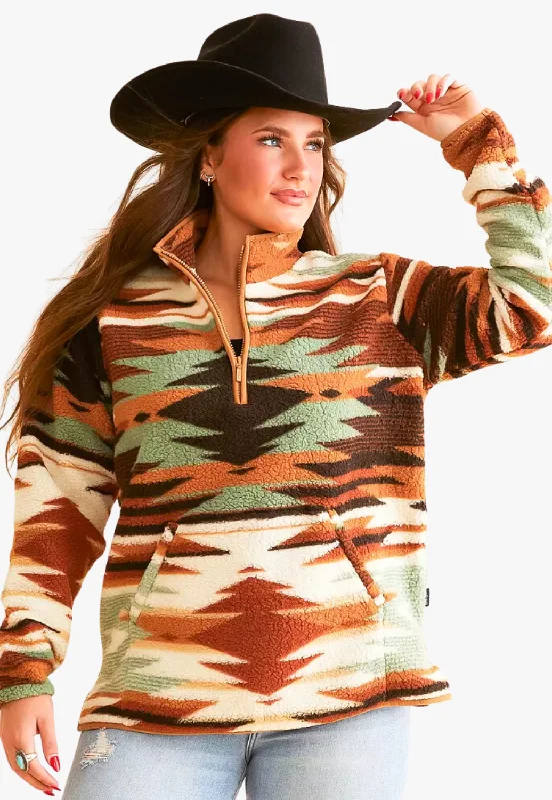 Luxury and fashionable Wrangler Womens South Western Sherpa Pullover