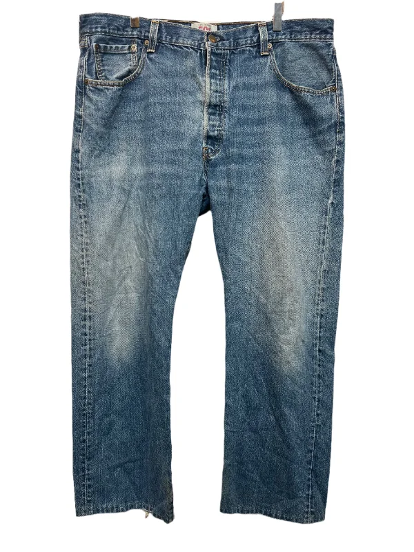 Cool Breeze At Night Levi 501 Blue Stone Wash Jeans (40x30)