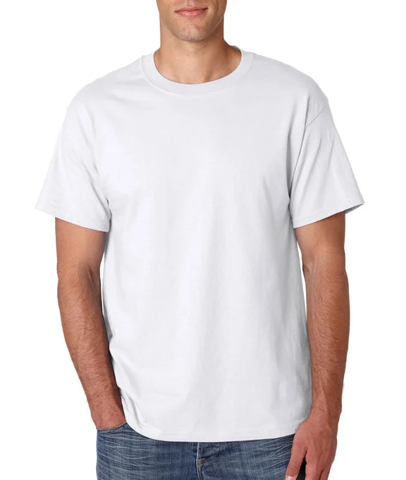 Warm and substantial 5180 - Hanes Adult Beefy-T® T-Shirt | White