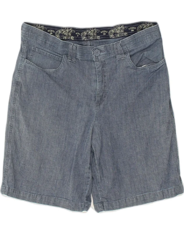 Street Style LEE Womens Casual Shorts US 14 XL W34 Blue Cotton