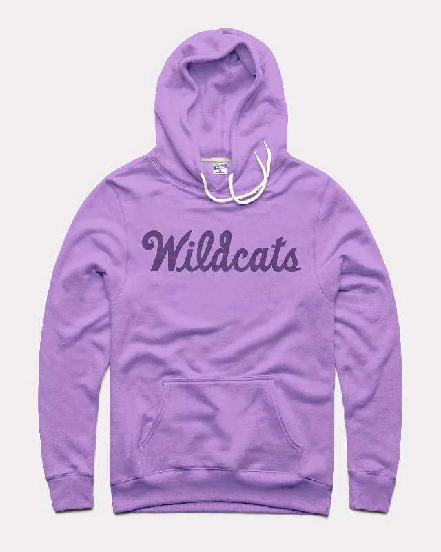 Sports Series Wildcats Script Lavender Hoodie