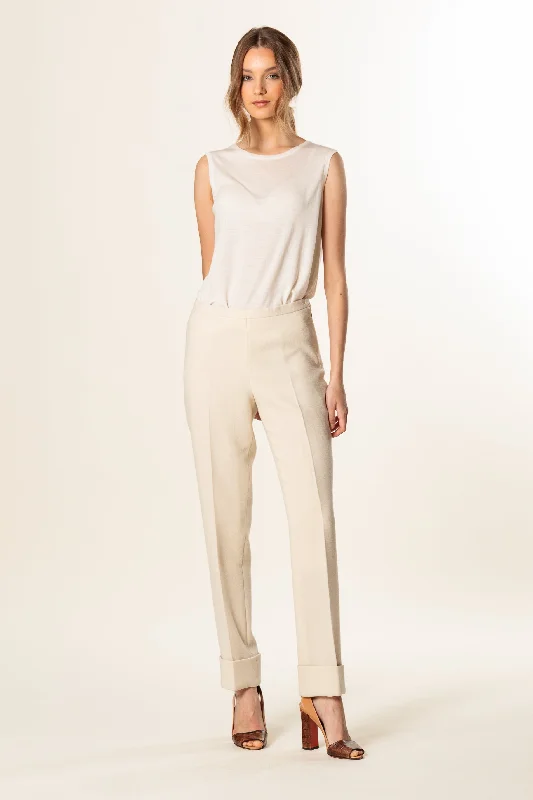 Integrated Design Trousers "DEFENCE TU" / Double Wool Crepe