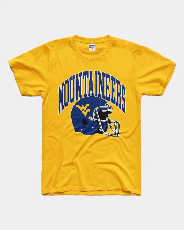 Minimal Comfort Mountaineers WVU Football Helmet Gold T-Shirt