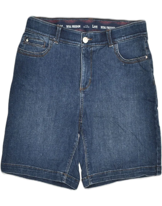 Fresh And Simple LEE Womens Total Freedom Denim Shorts W30 Medium Blue