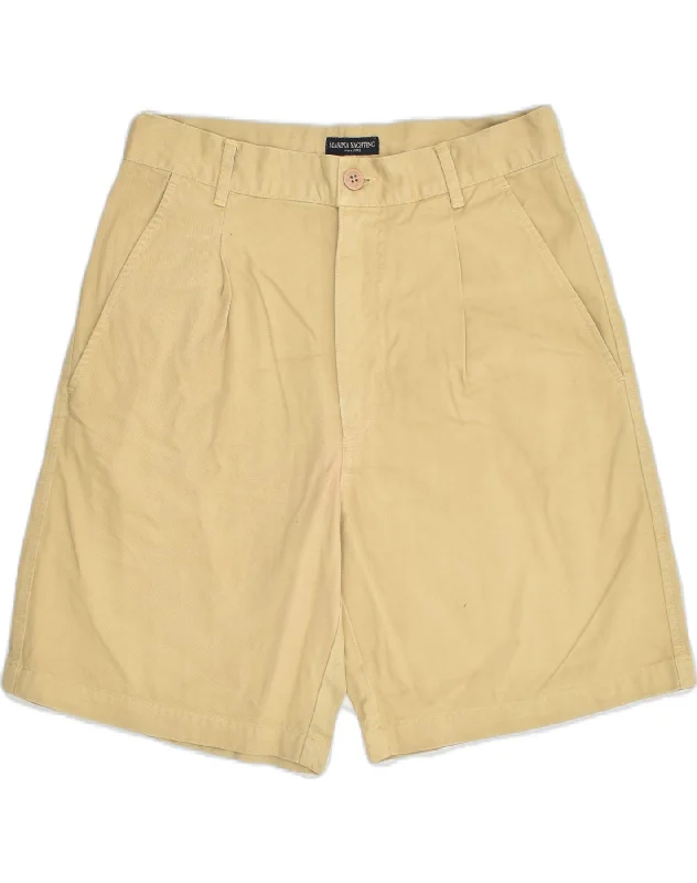 High Street Fashion MARINA YACHTING Womens High Waist Chino Shorts IT 46 Large W30 Beige High Street Fashion MARINA YACHTING Womens High Waist Chino Shorts IT 46 Large W30 Beige