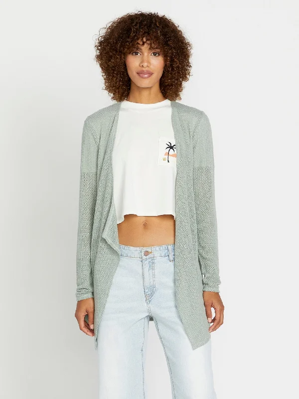 Exclusive Customization Go Go Wrap Cardigan - Sea Glass