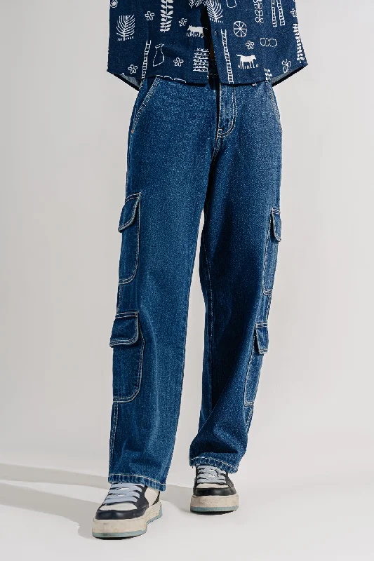 Soft Wear Paratrooper Blue Men’S Cargo