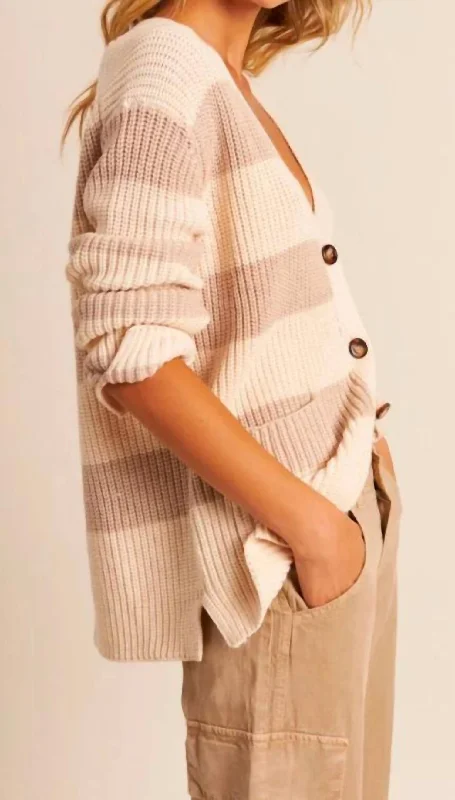 Luxury and fashionable Mckay Cardigan In Iced Latte