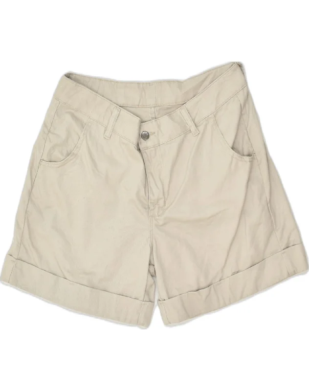 Exquisite Details LEE Womens Casual Shorts UK 14 Large W32 Beige Cotton