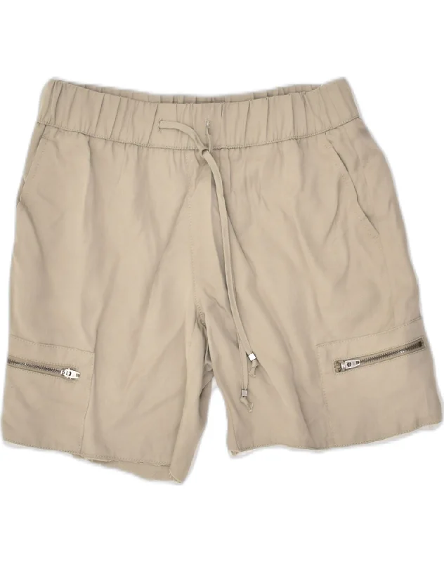 Luxury Fashion BANANA REPUBLIC Womens Cargo Shorts UK 2 2XS W26 Grey Lyocell